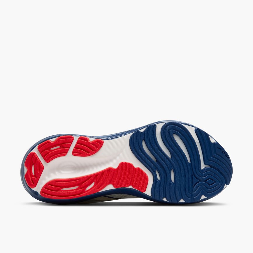 Brooks Glycerin 22 Gray/Navy Peony/Fiery Red