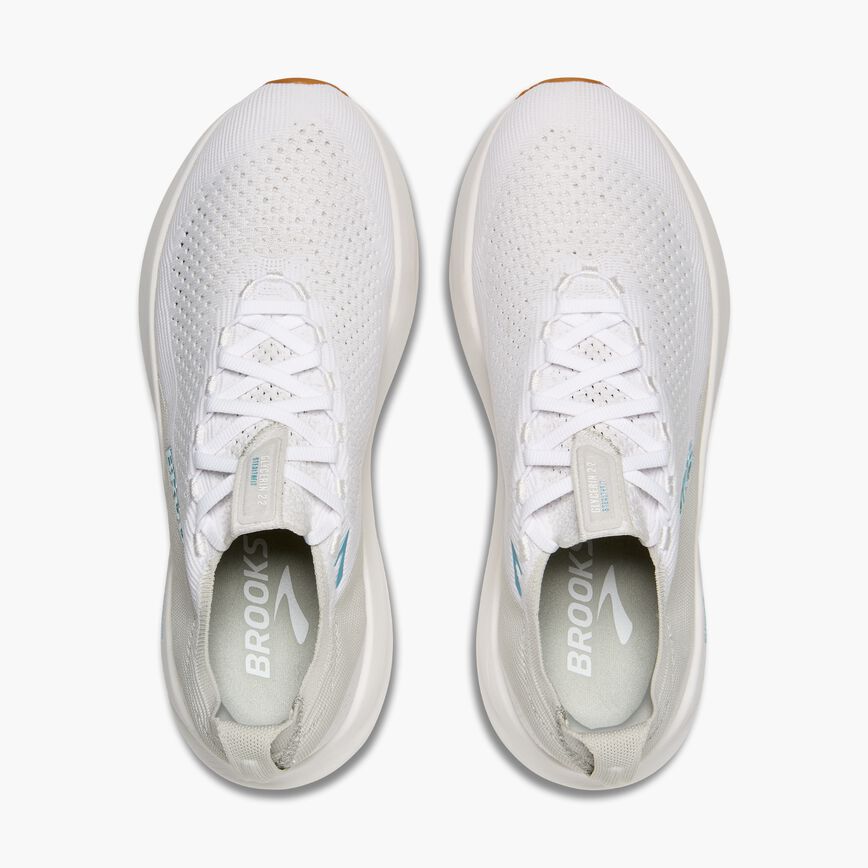 Brooks Glycerin StealthFit 22 White/Oyster/Blue