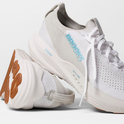 Brooks Glycerin StealthFit 22 White/Oyster/Blue