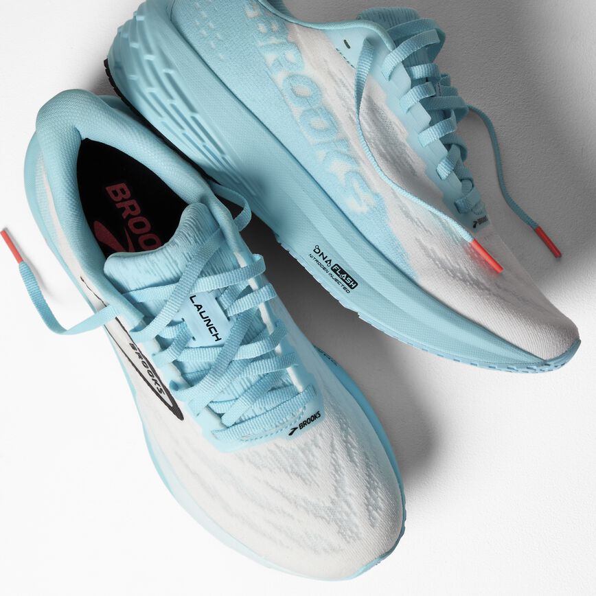 Brooks Launch 11 White/Atomizer/Pink Clay