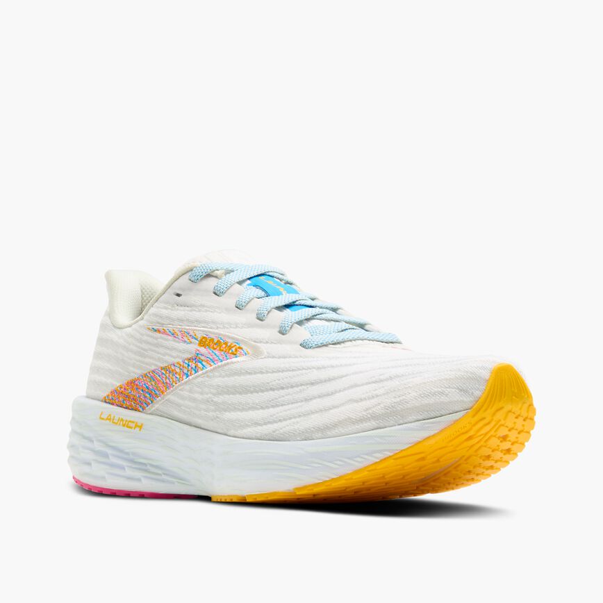 Brooks Launch 11 White/Murmur/Blithe
