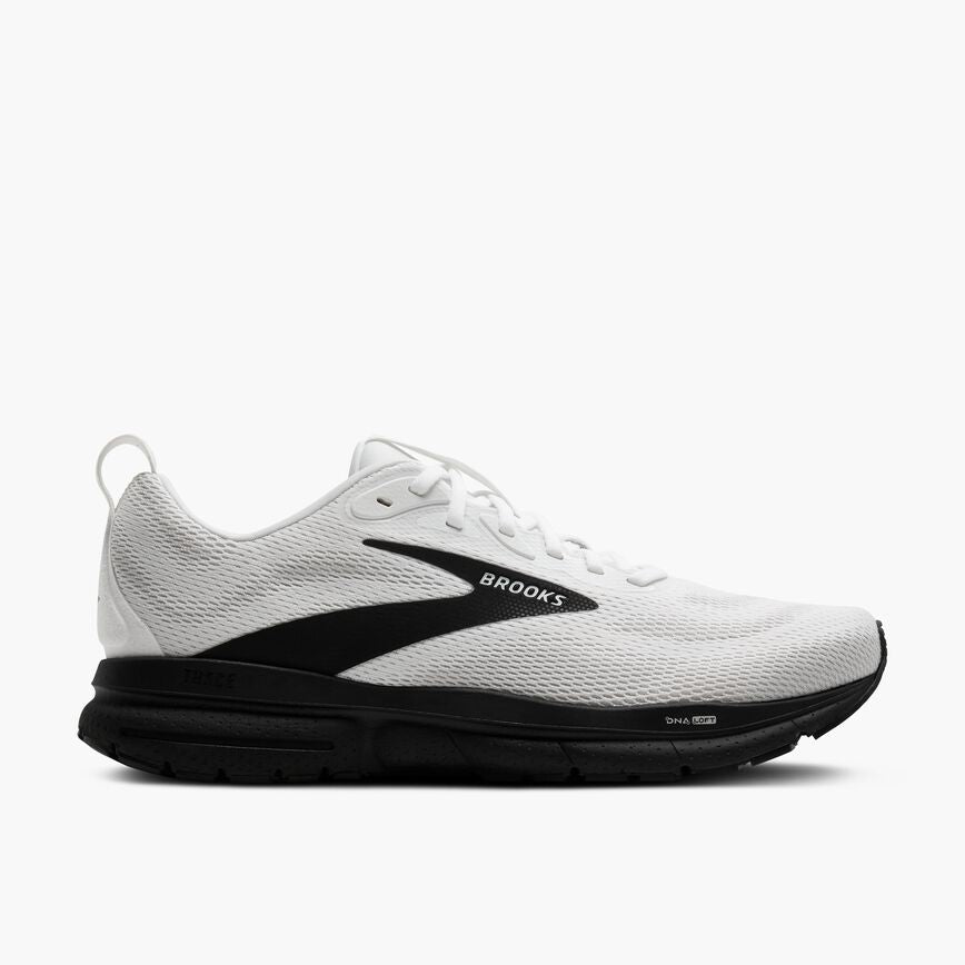 Brooks Trace 4 Bright White/Oyster/Black