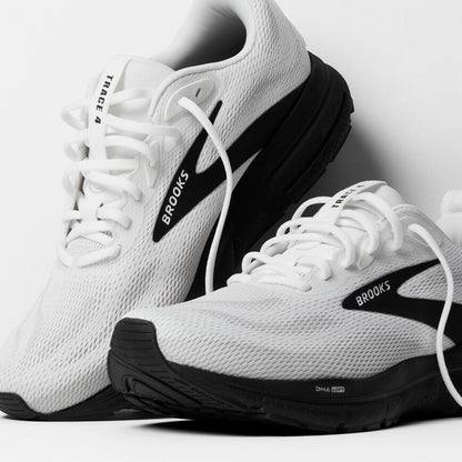 Brooks Trace 4 Bright White/Oyster/Black