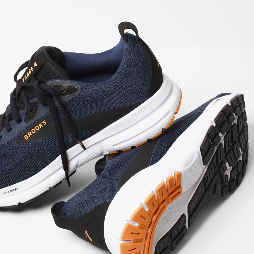 Brooks Trace 4 Peacoat/Black/Orange Pop