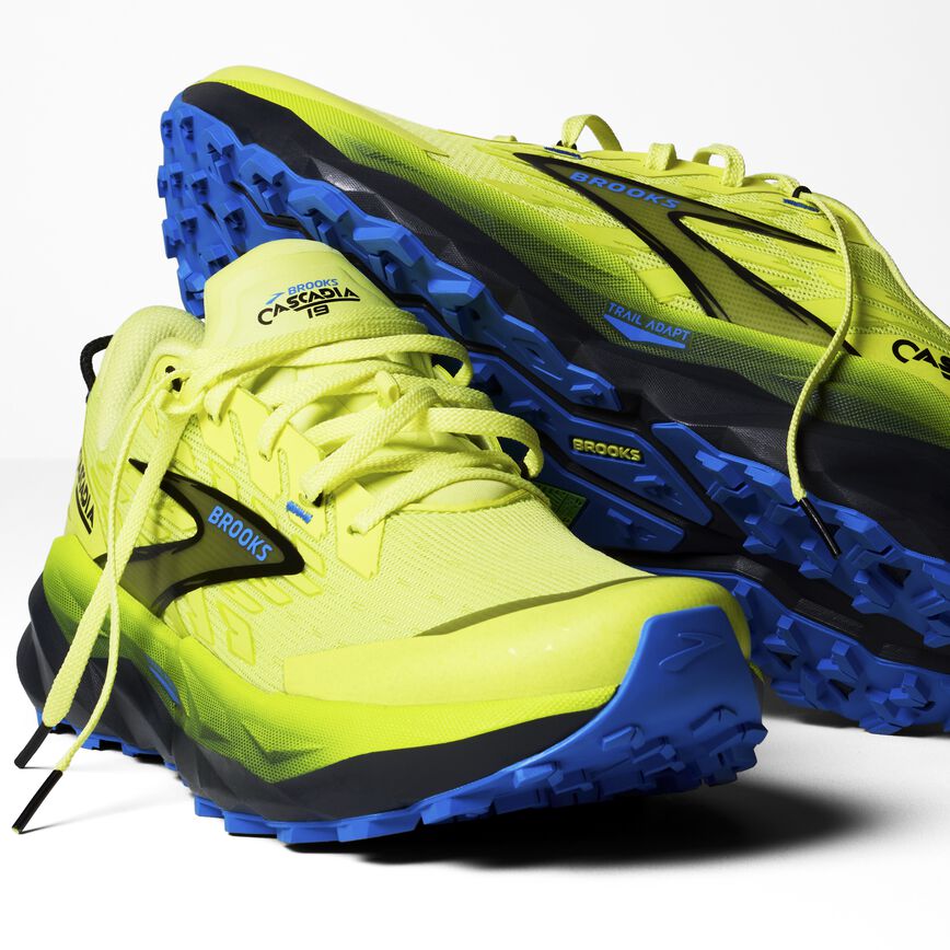 Brooks Cascadia 19 Sunny Lime/Black/Blue