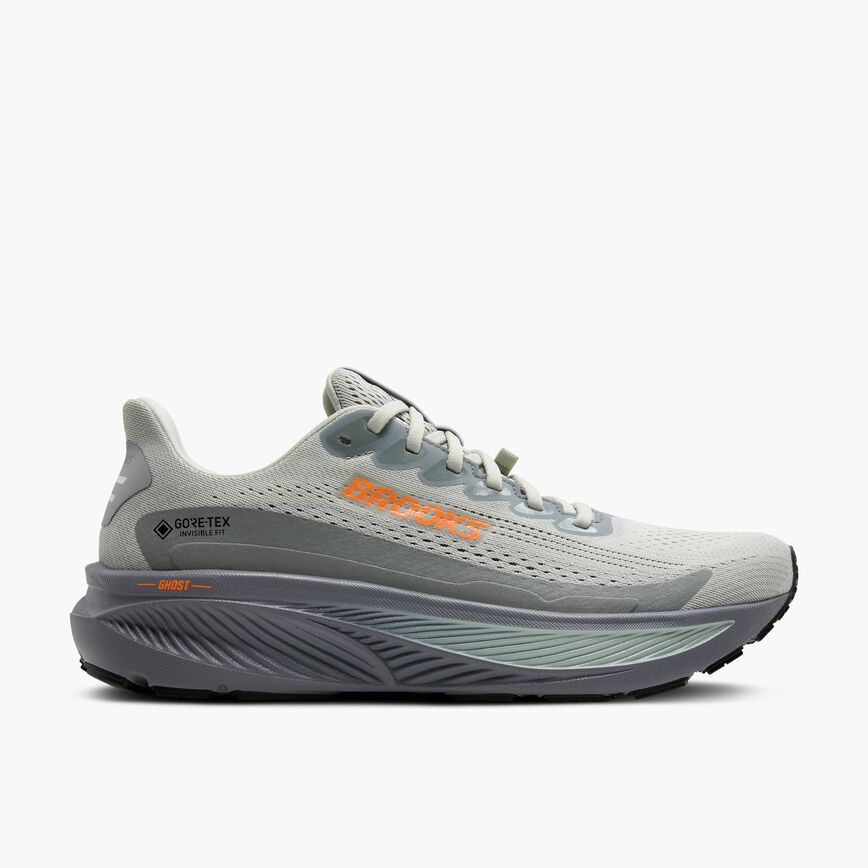 Brooks Ghost 17 GTX Smoke/Primer Grey/Orange