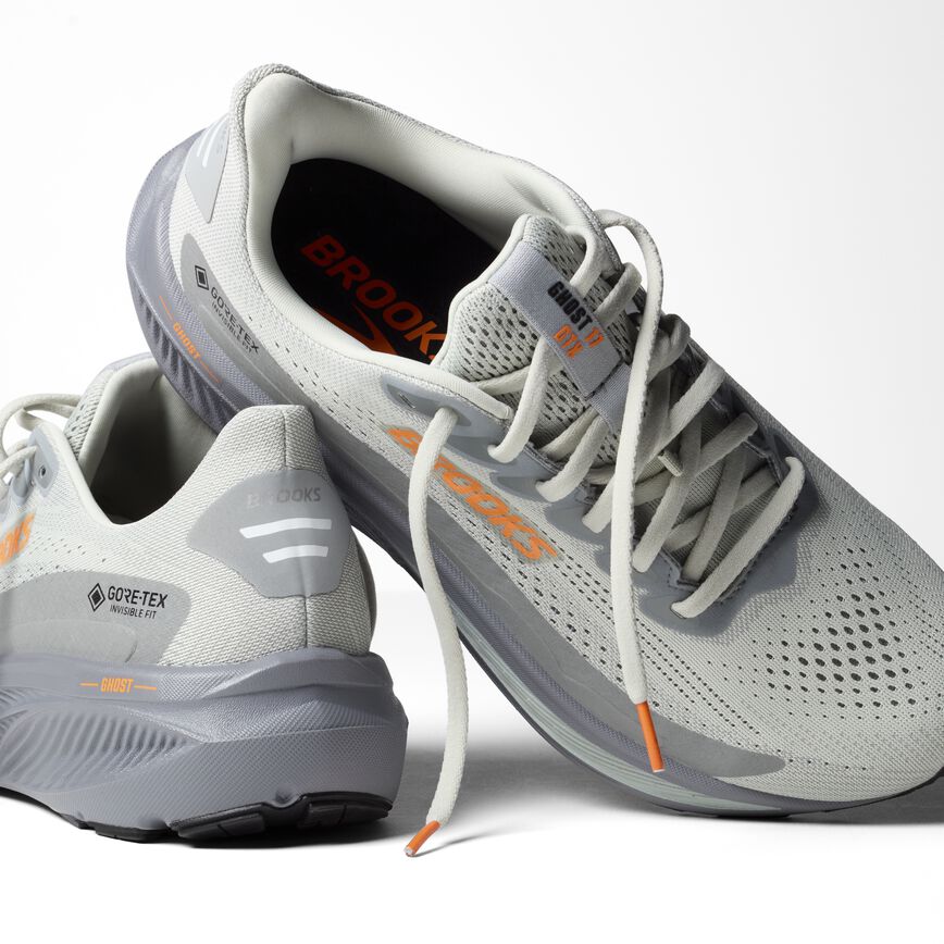 Brooks Ghost 17 GTX Smoke/Primer Grey/Orange