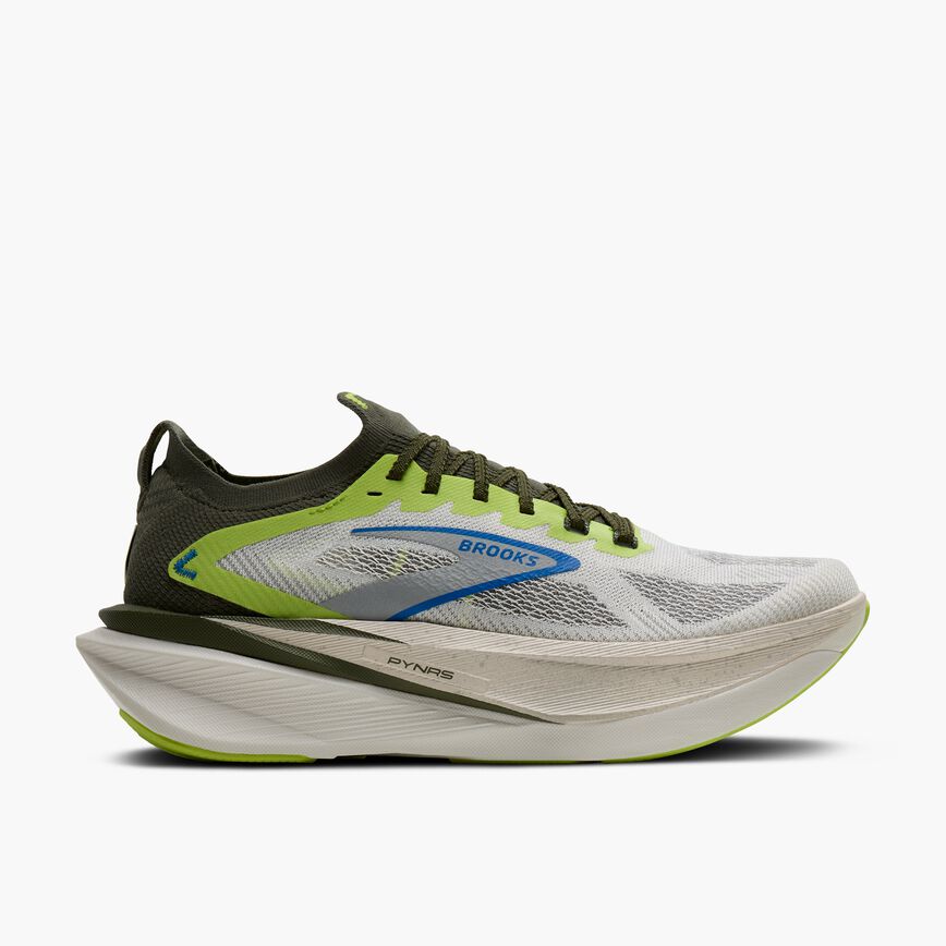Brooks PYNRS x Hyperion Max 3 Blanc/Acid Lime/Blue (Women's)