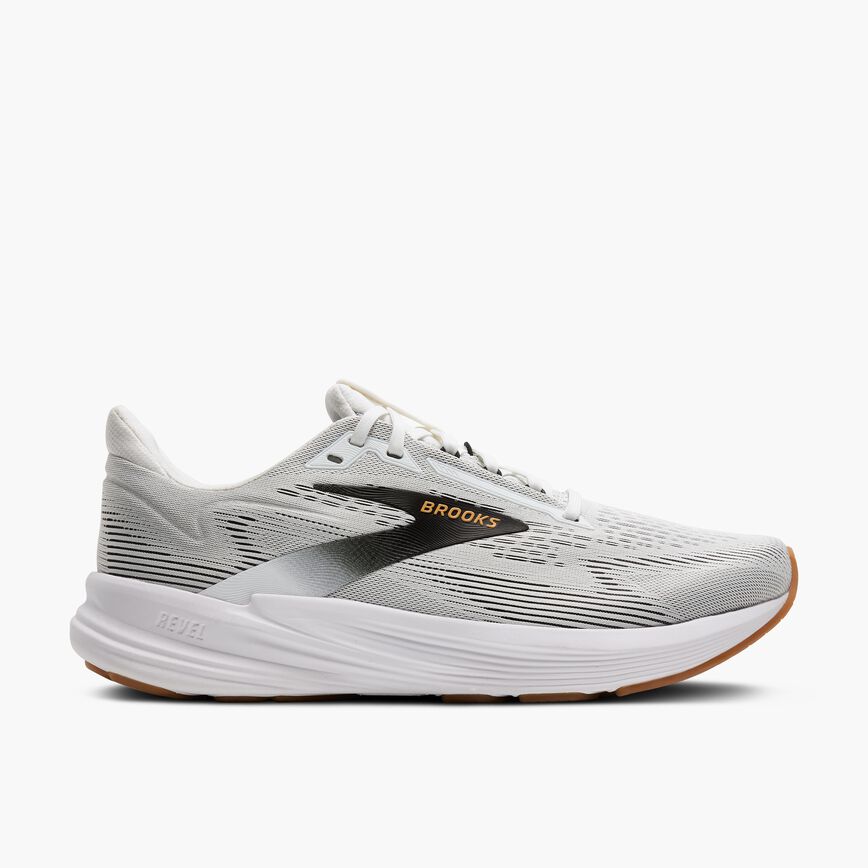 Brooks Revel 8 White/Black/Oak Buff