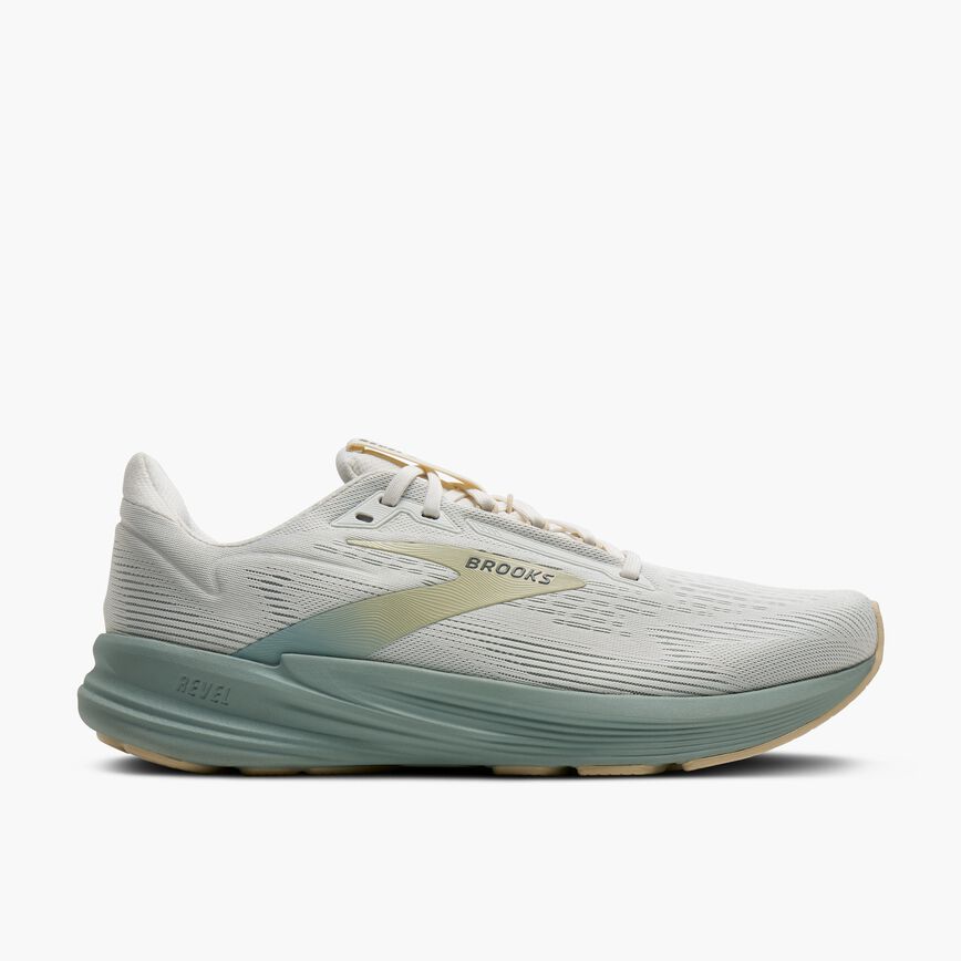 Brooks Revel 8 Coconut/Gray Mist/Sand