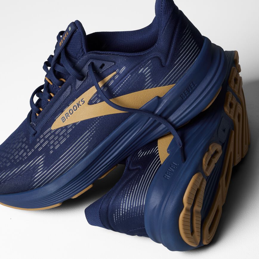 Brooks Revel 8 Blue/Honeydew/Taffy