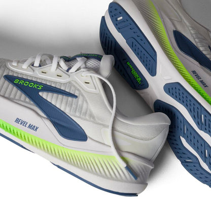 Brooks Revel Max White/Moonlight/Green Gecko