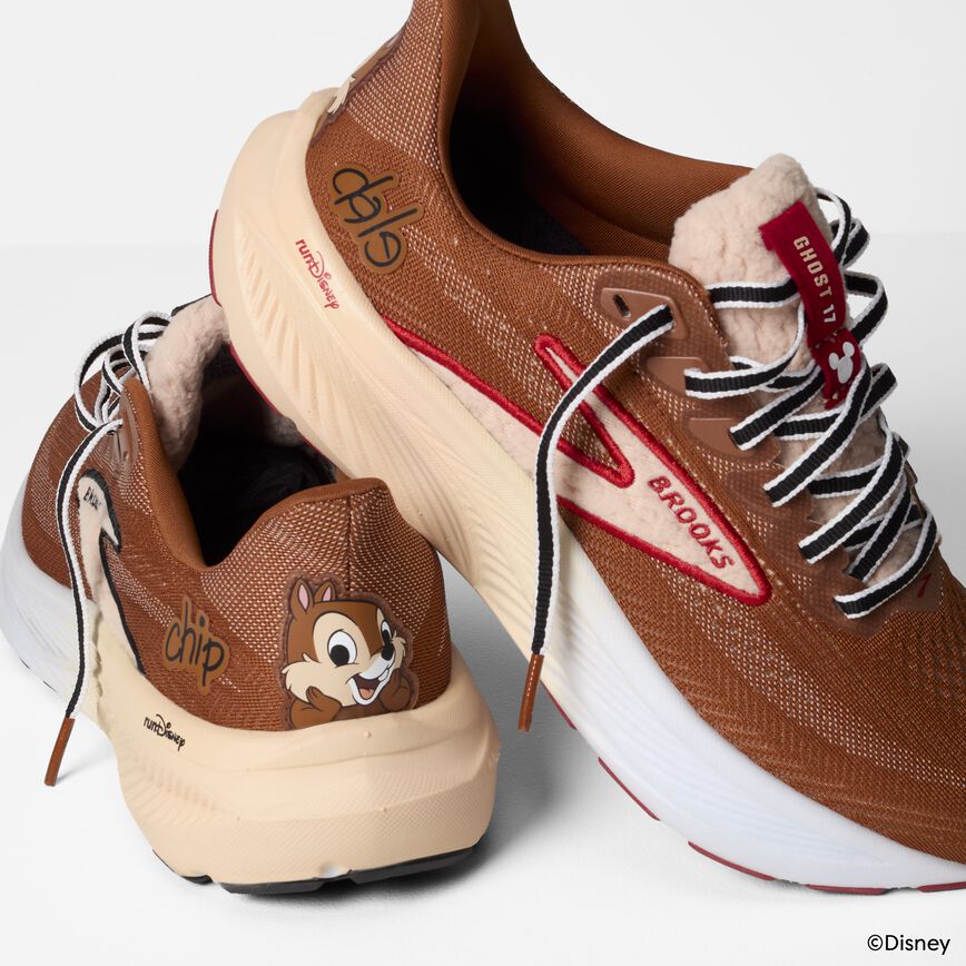Brooks Ghost 17 Chip 'n Dale Brown/Tan/White