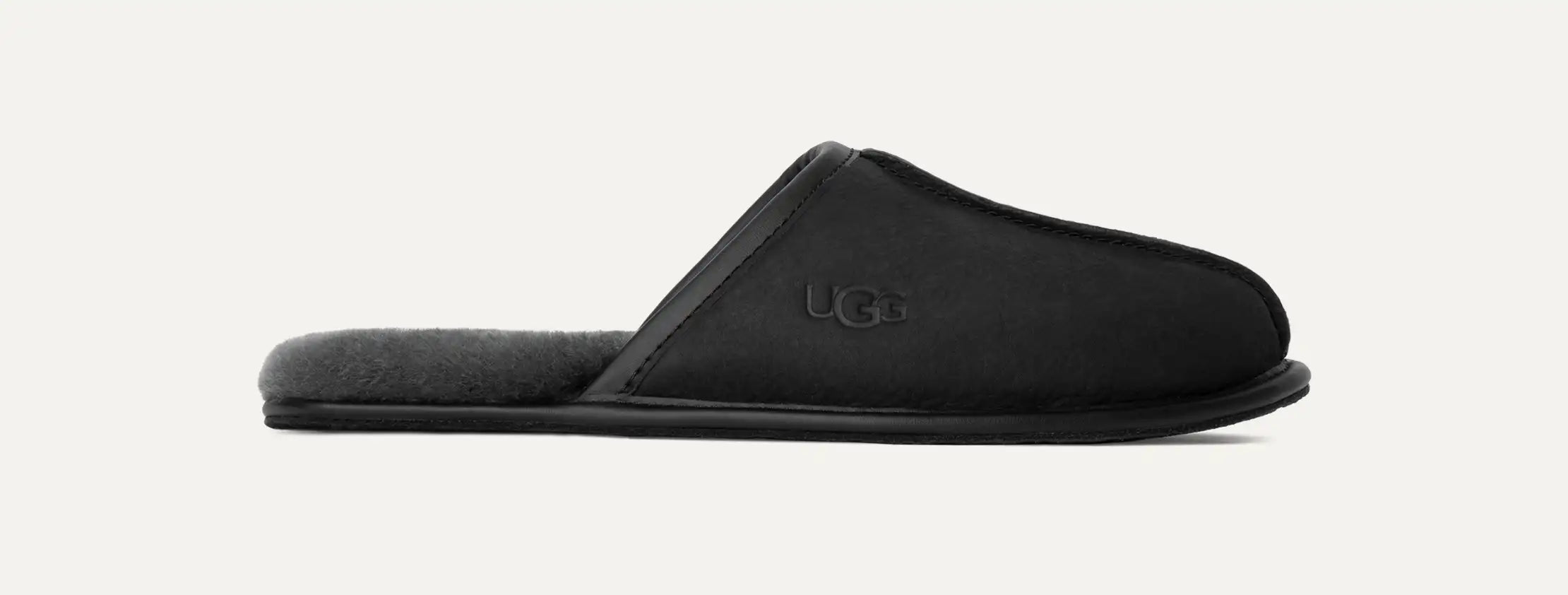 Ugg Scuff Leather Black