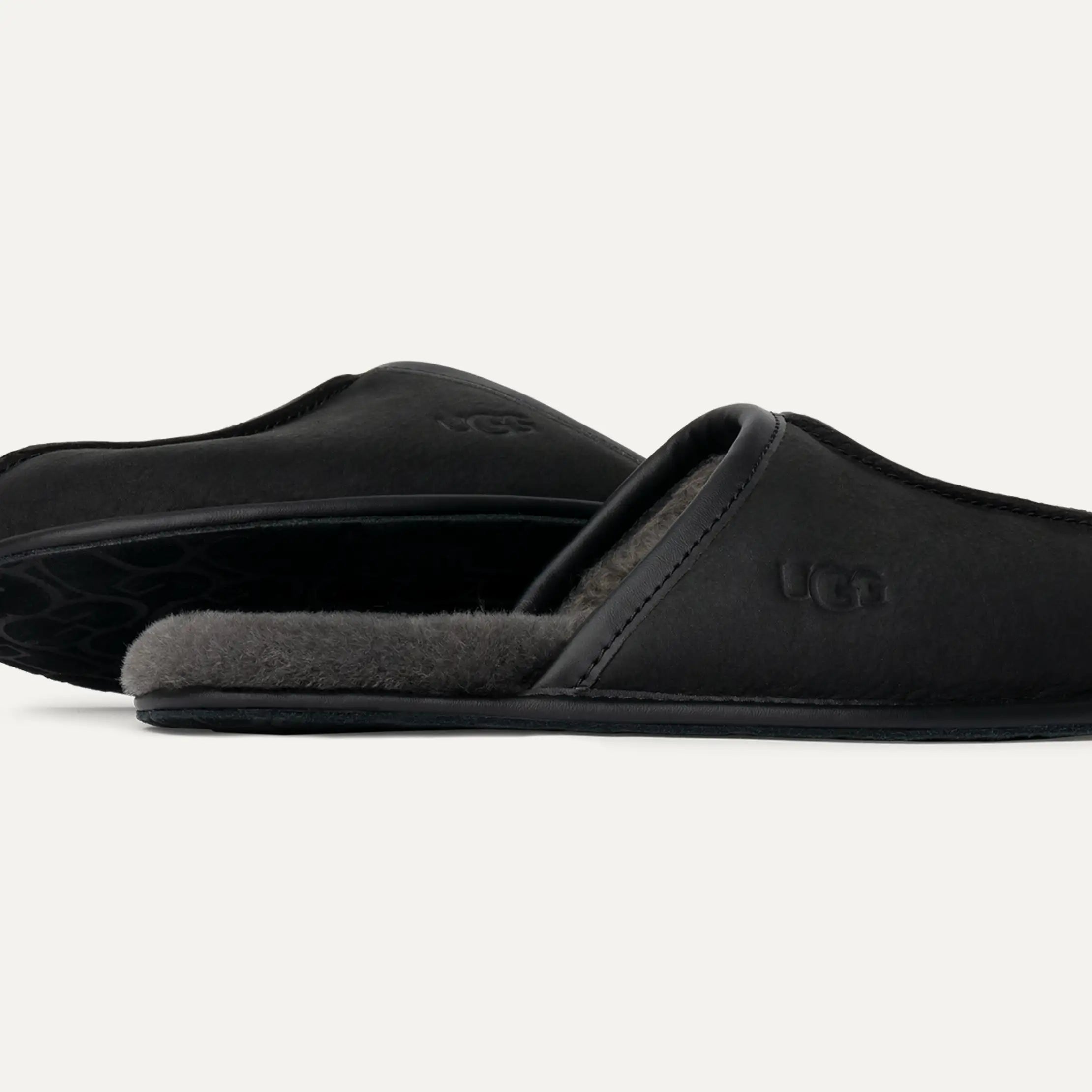 Ugg Scuff Leather Black