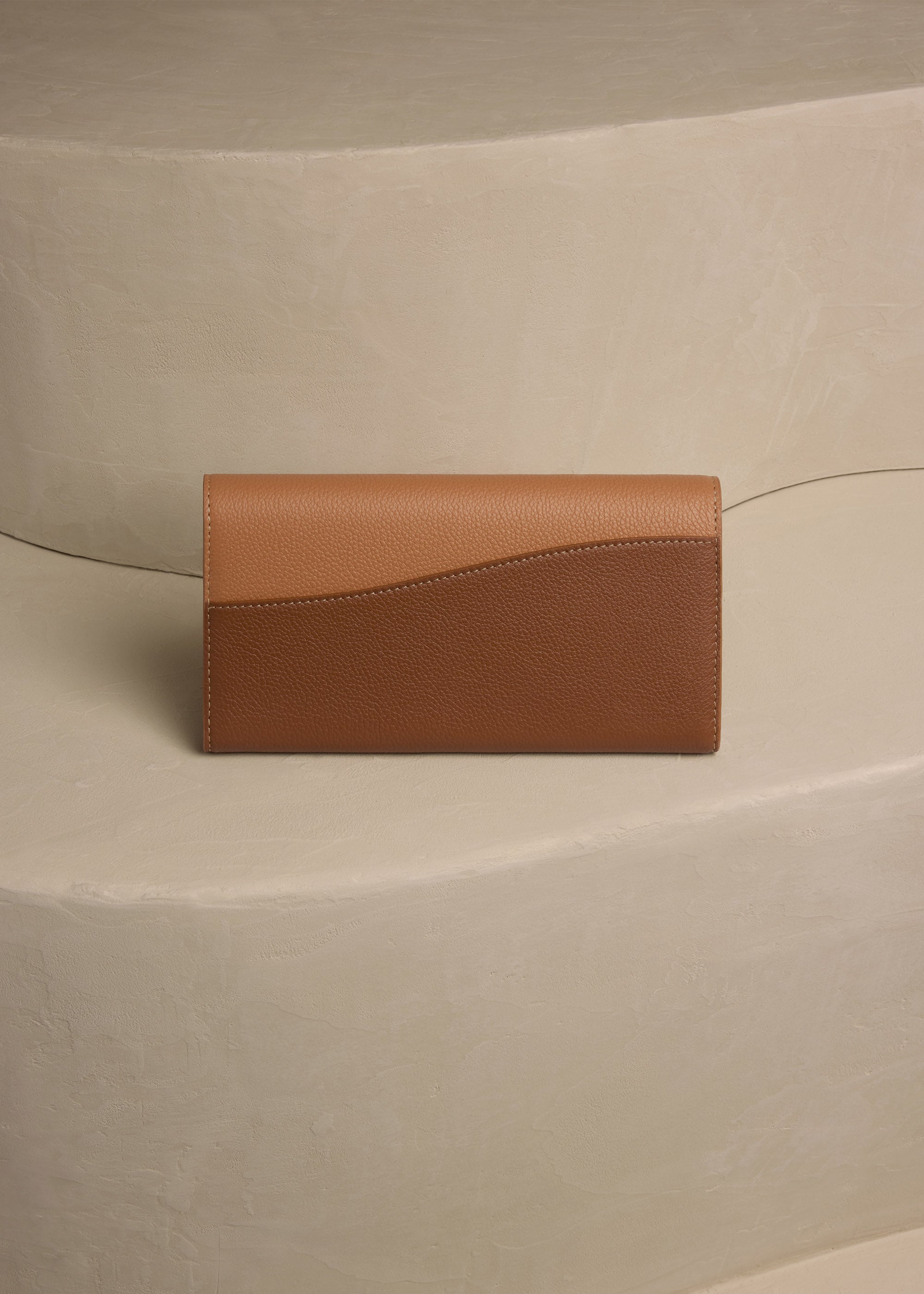 Polene Sierra Wallet Trio Camel