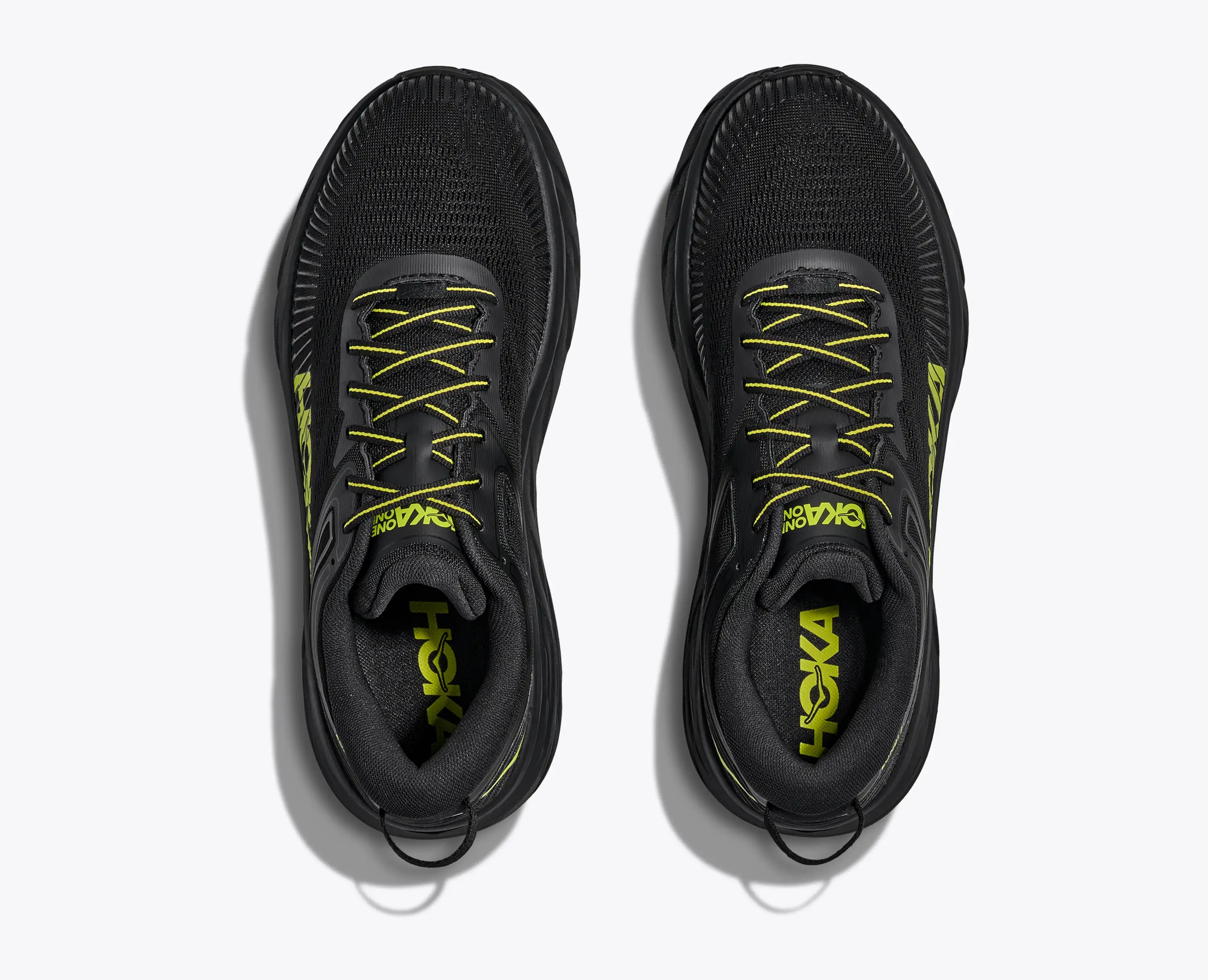 Hoka 'S Bondi 7 Black Hoka Citrus