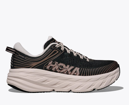 Hoka Women'S Bondi 7 Black Rose Cream