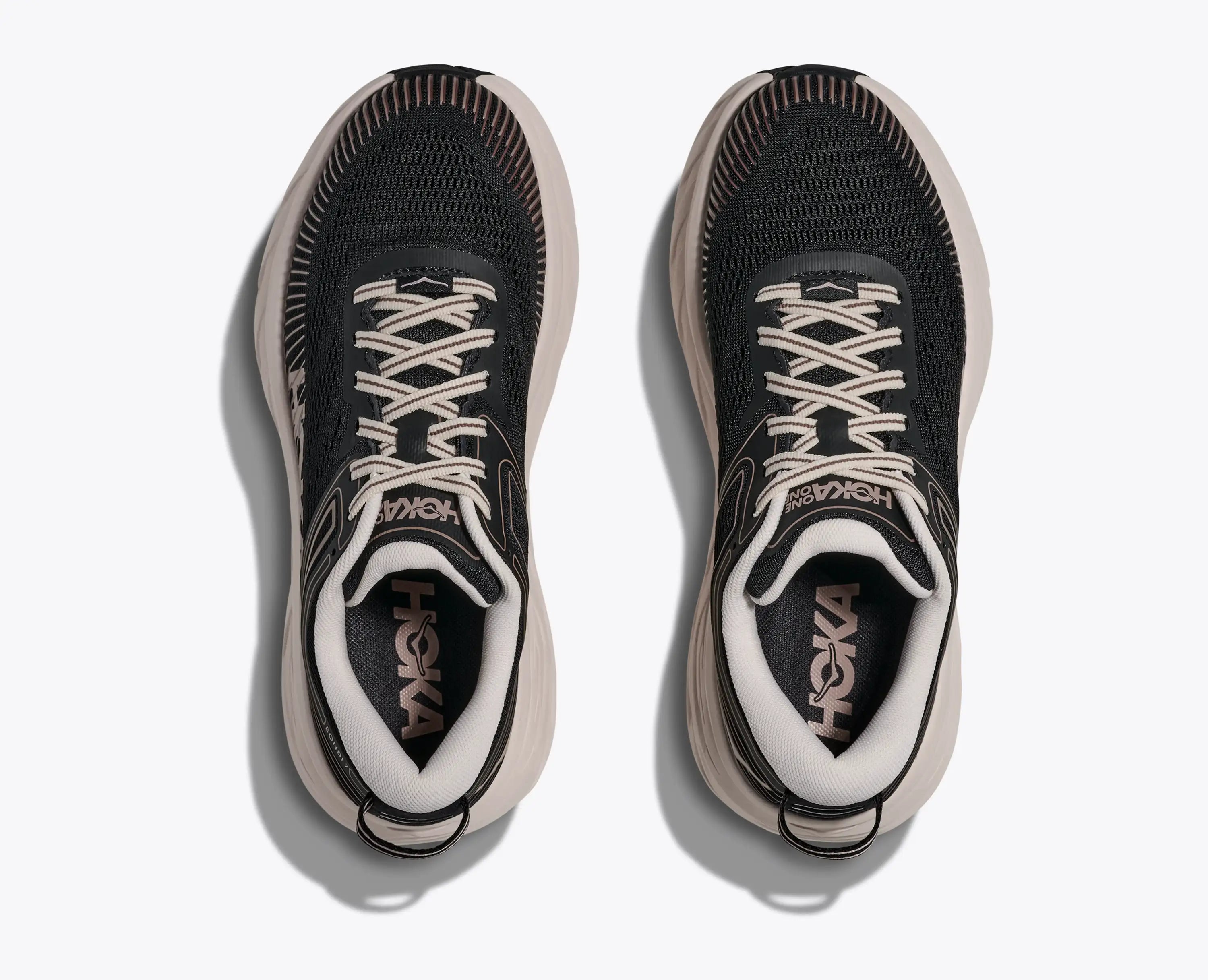 Hoka Women'S Bondi 7 Black Rose Cream