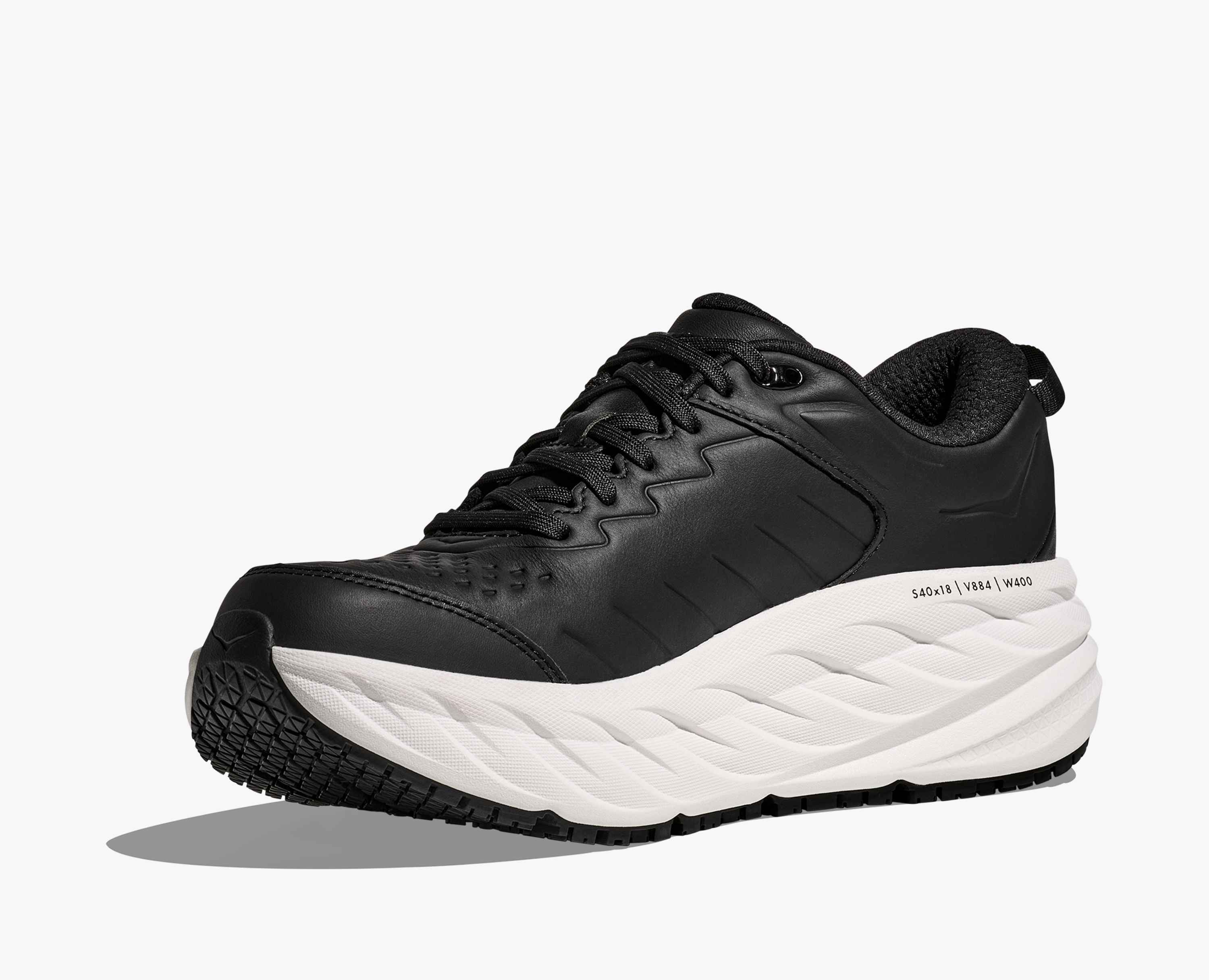 Hoka S Bondi Sr Carbon Black White