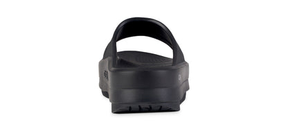 Oofos Women's Platform Slide Black