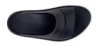 Oofos Women's Platform Slide Black