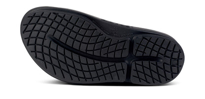 Oofos Women's Platform Slide Black