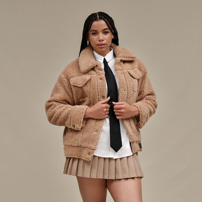 Ugg Frankie Sherpa Trucker Jacket Camel