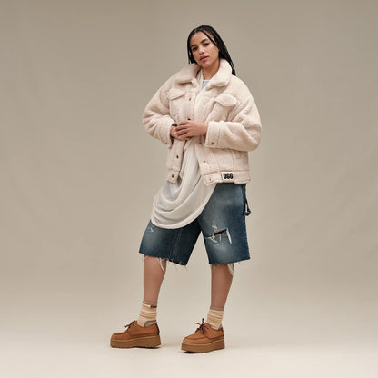 Ugg Frankie Sherpa Trucker Jacket Natural Ii