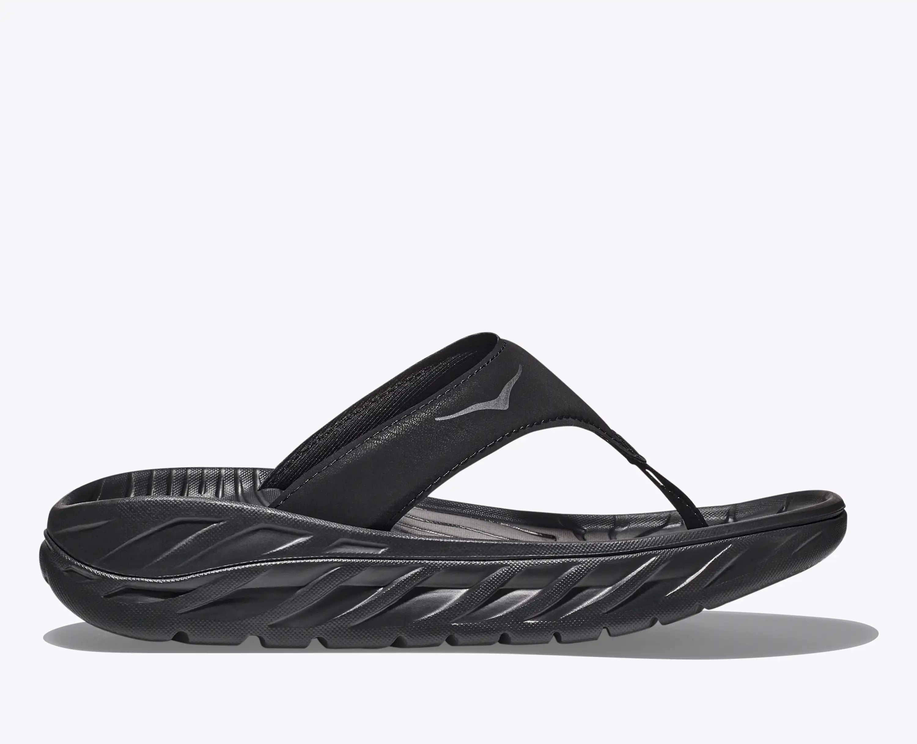 Hoka Women'S Ora Recovery Flip Black Dark Gull Gray