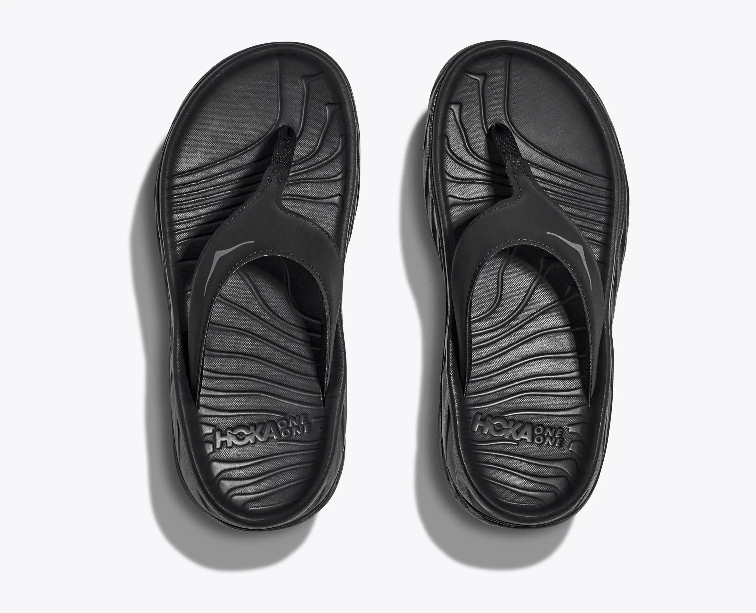 Hoka Women'S Ora Recovery Flip Black Dark Gull Gray