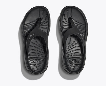 Hoka Women'S Ora Recovery Flip Black Dark Gull Gray