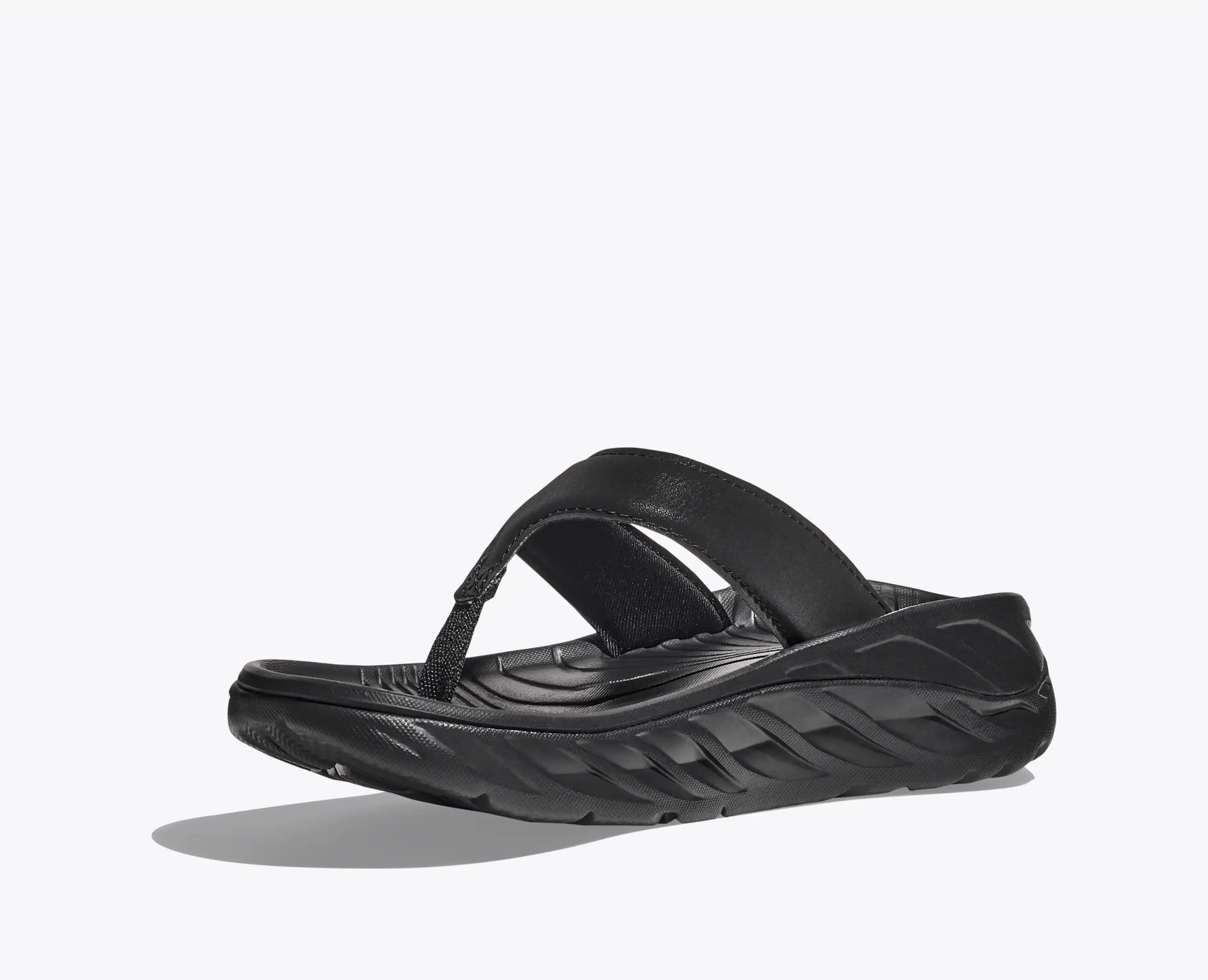 Hoka Women'S Ora Recovery Flip Black Dark Gull Gray