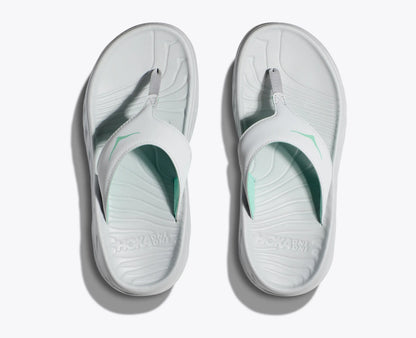 Hoka Women'S Ora Recovery Flip Cosmic Grey Seafoam