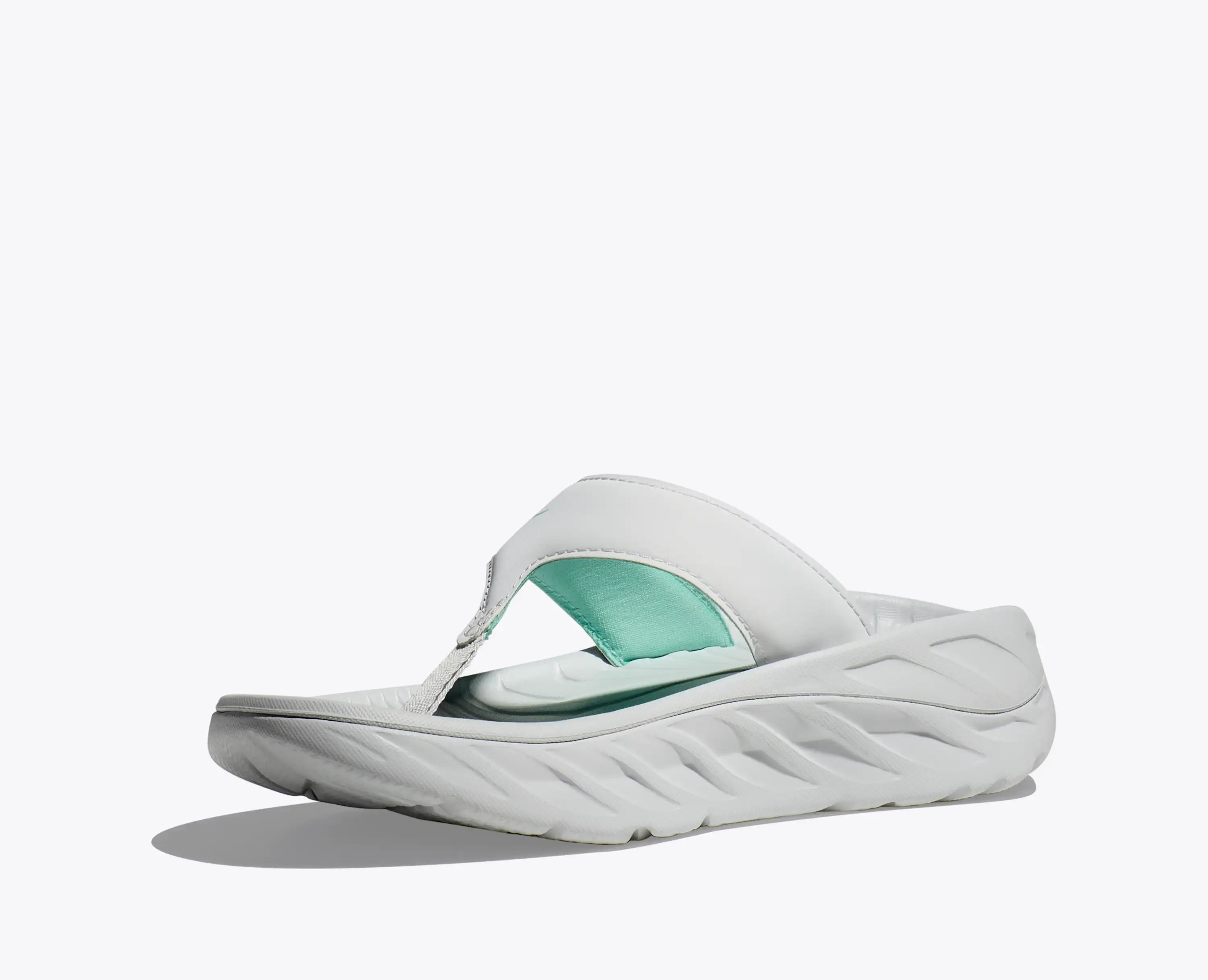 Hoka Women'S Ora Recovery Flip Cosmic Grey Seafoam
