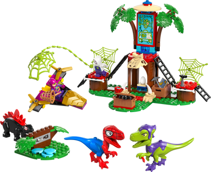 Lego Spidey and Gobbys Raptor Battle at Tree House HQ