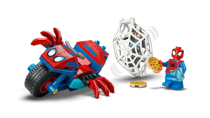 Lego Spidey on his Motorcycle vs Rhino