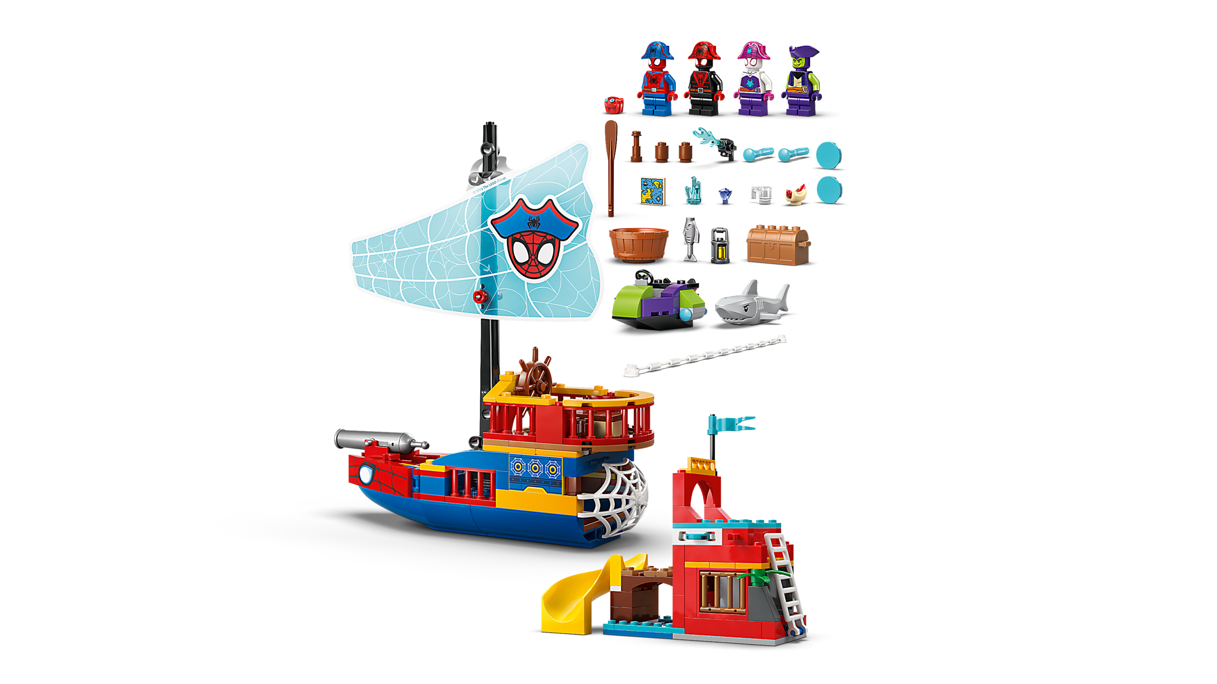 Lego Team Spidey Pirate Ship
