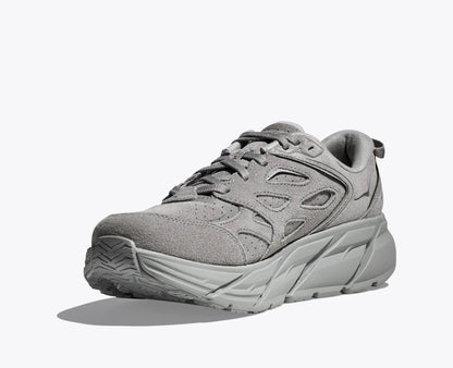 Hoka Clifton L Suede Limestone Limestone