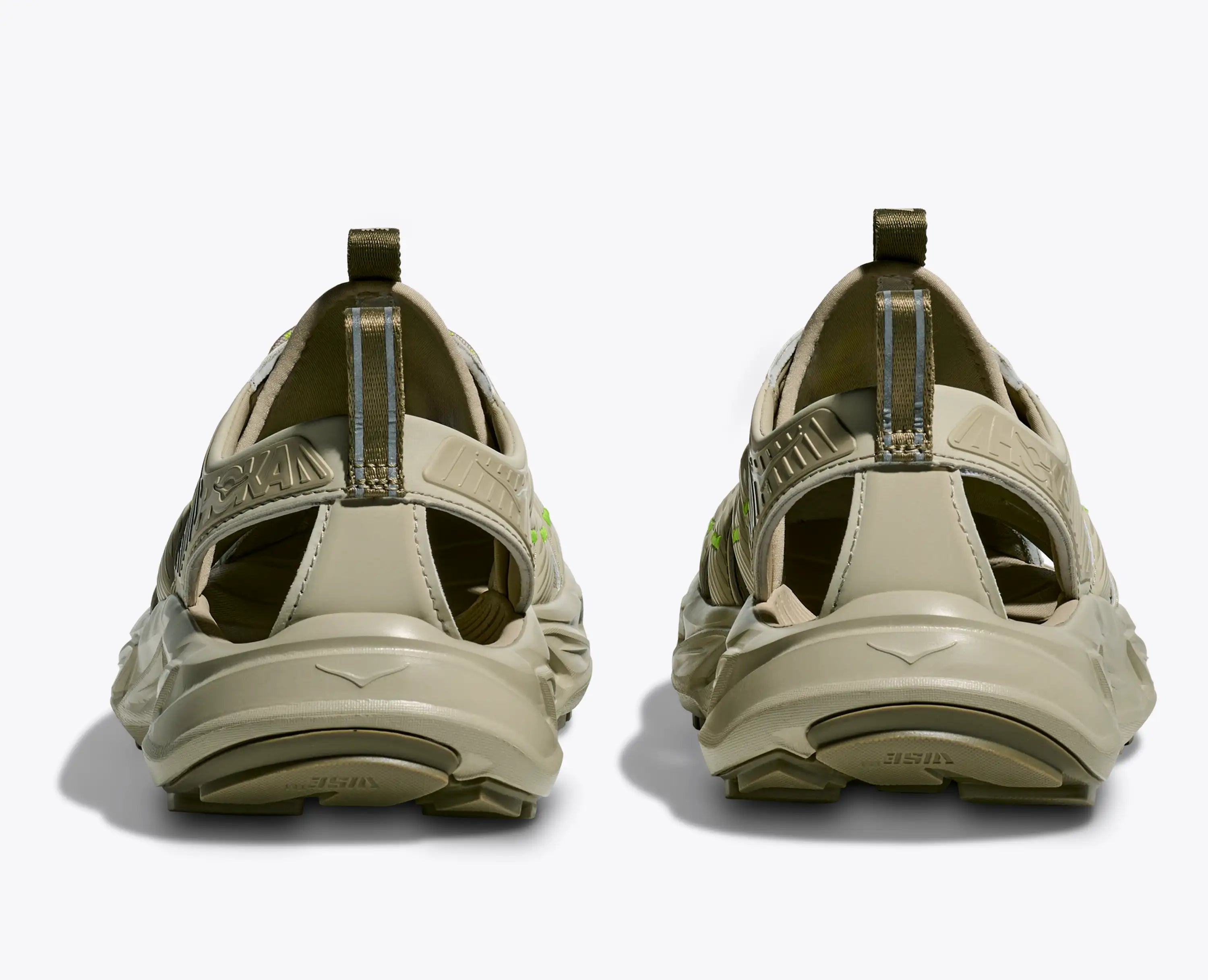 Hoka Hopara Oyster Mushroom Neon Lime