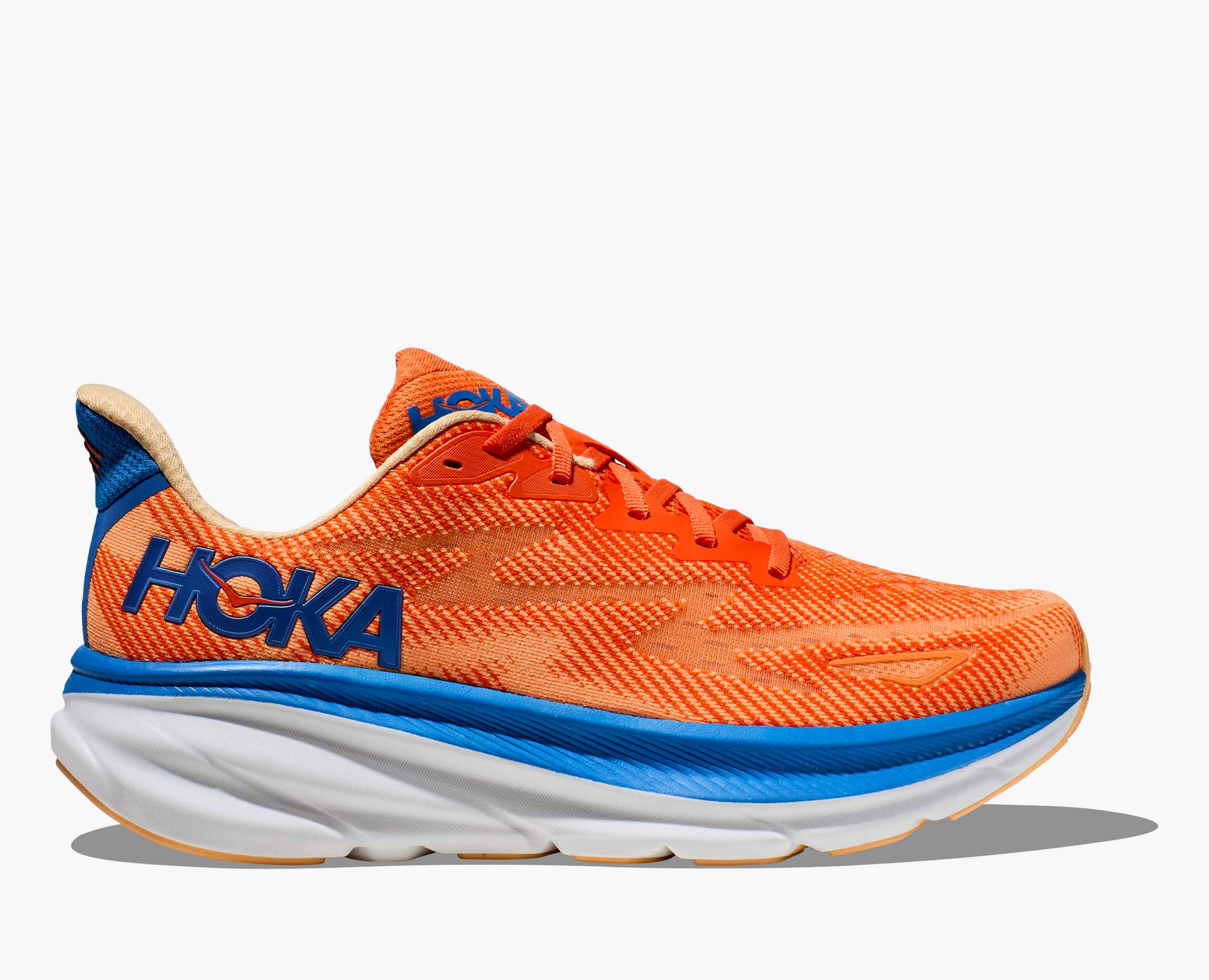 Hoka S Clifton 9 Vibrant Orange Impala