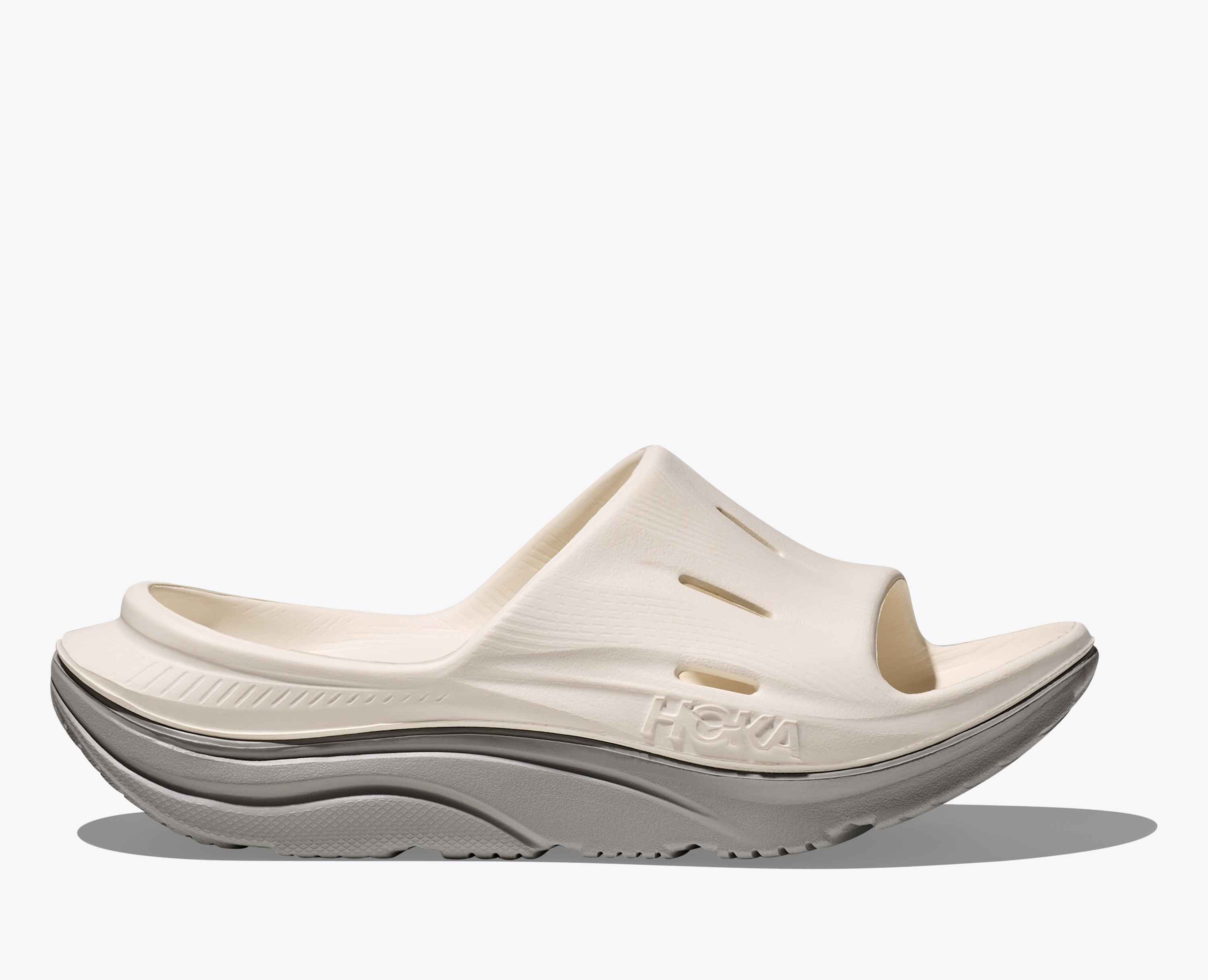 Hoka Ora Recovery Slide 3 Alabaster Stardust