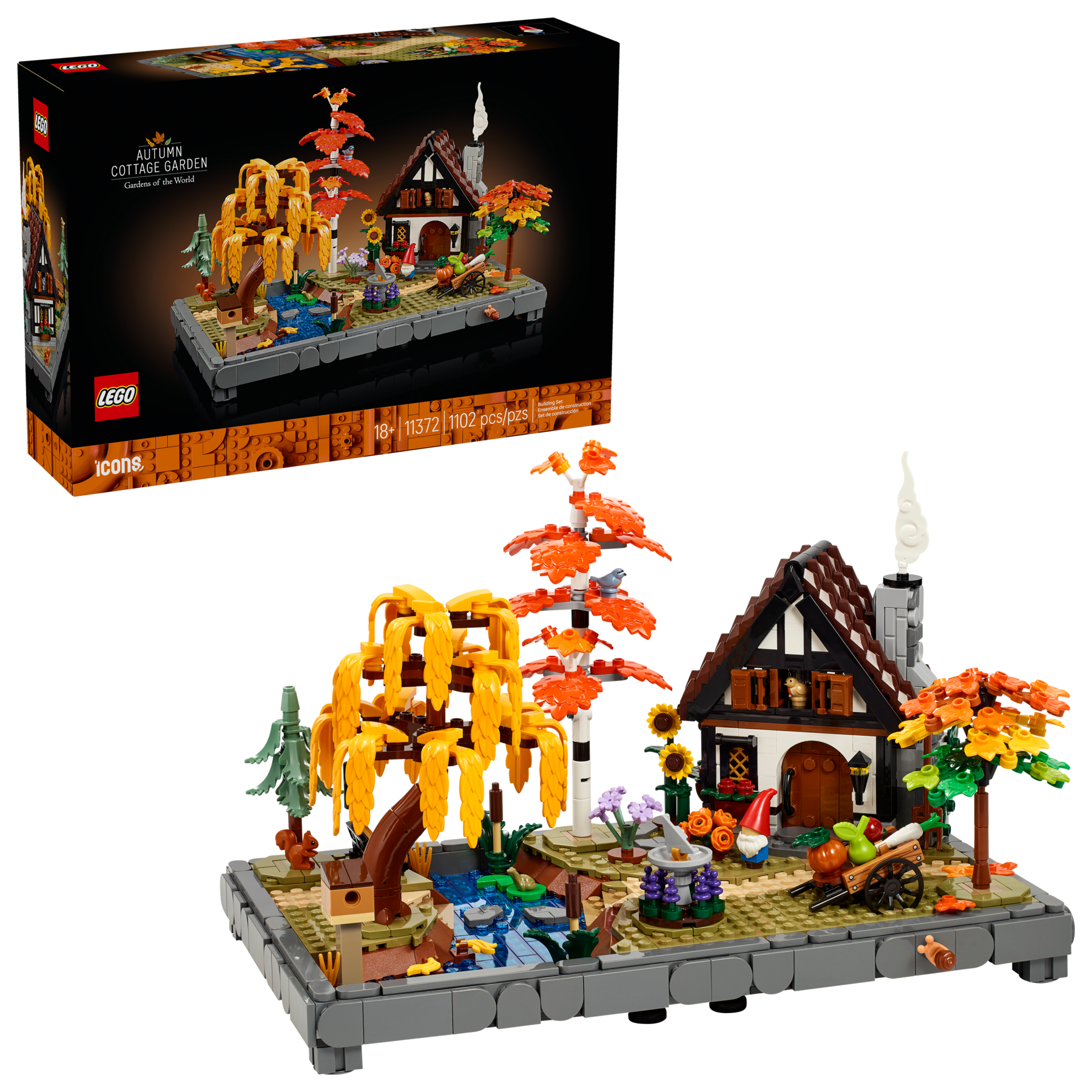 Lego Autumn Cottage Garden