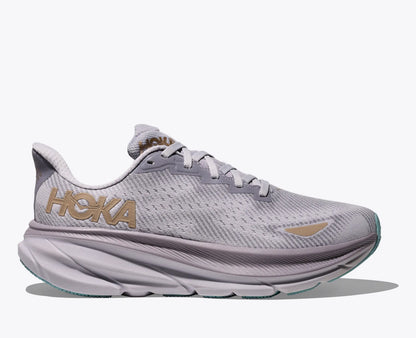 Hoka Women'S Clifton 9 Gtx Foggy Grey Ash Grey