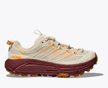 Hoka Mafate Three2 Vanilla Varsity Burgundy