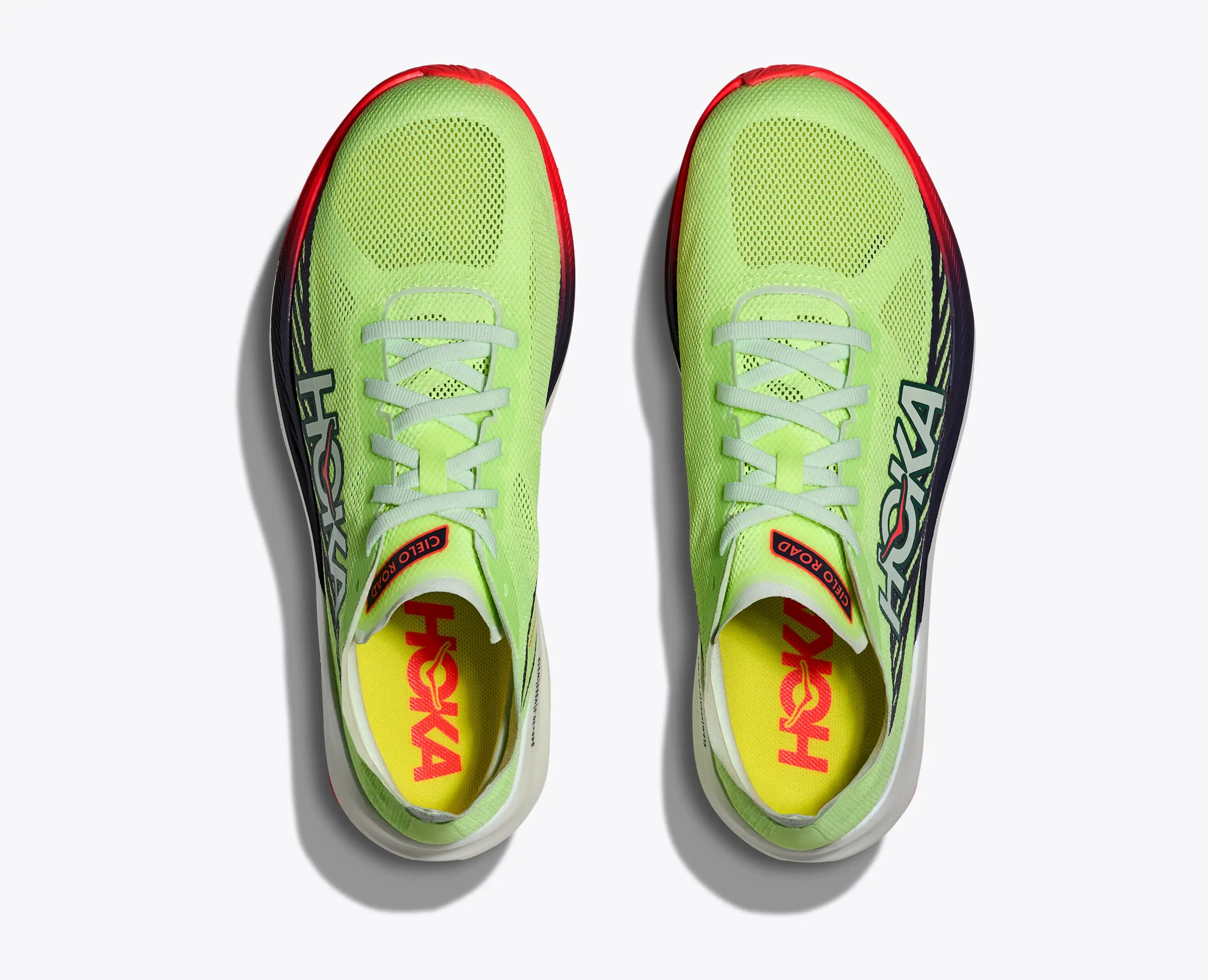 Hoka Cielo Road Neon Yuzu Squid Ink