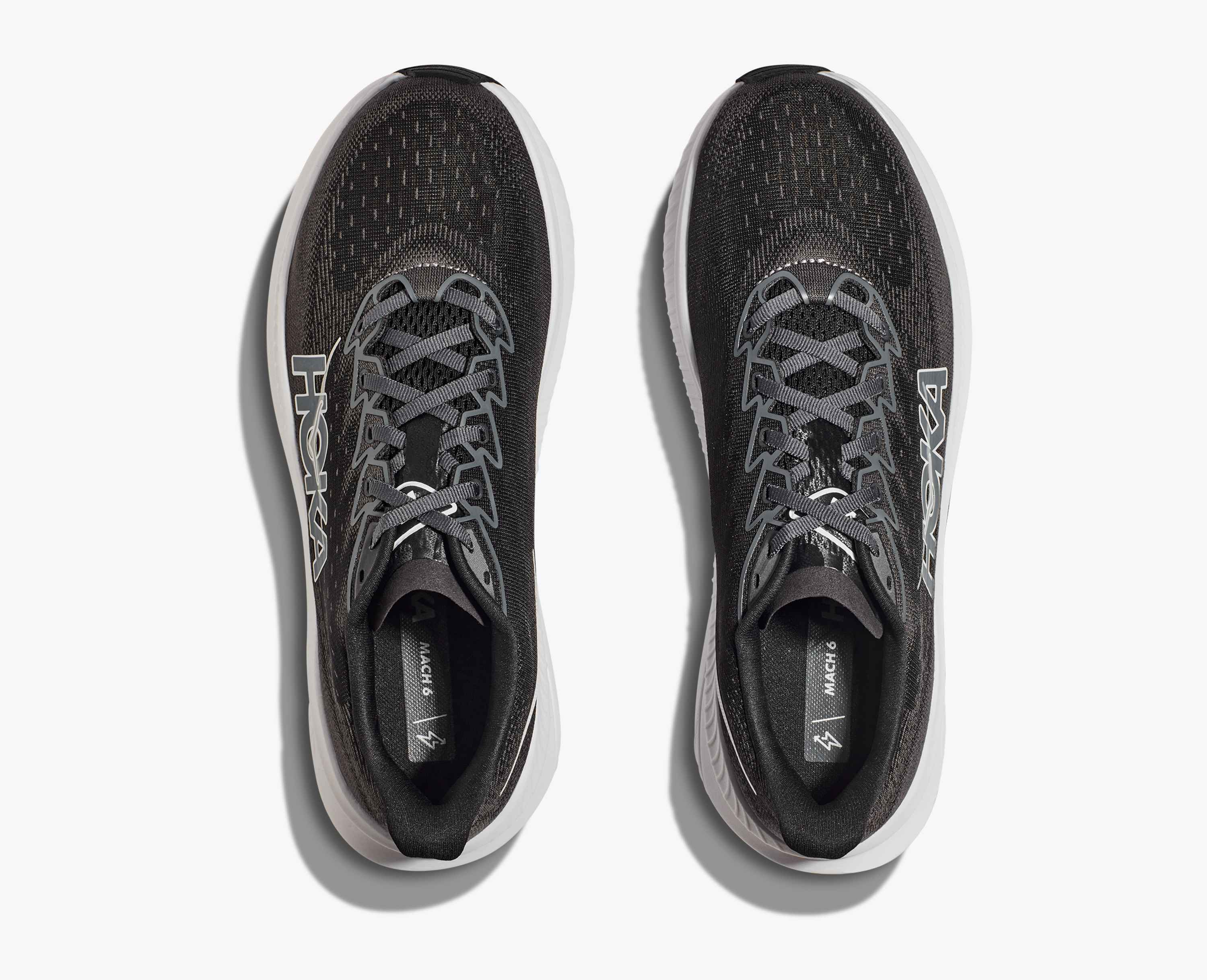 Hoka S Mach 6 Black White