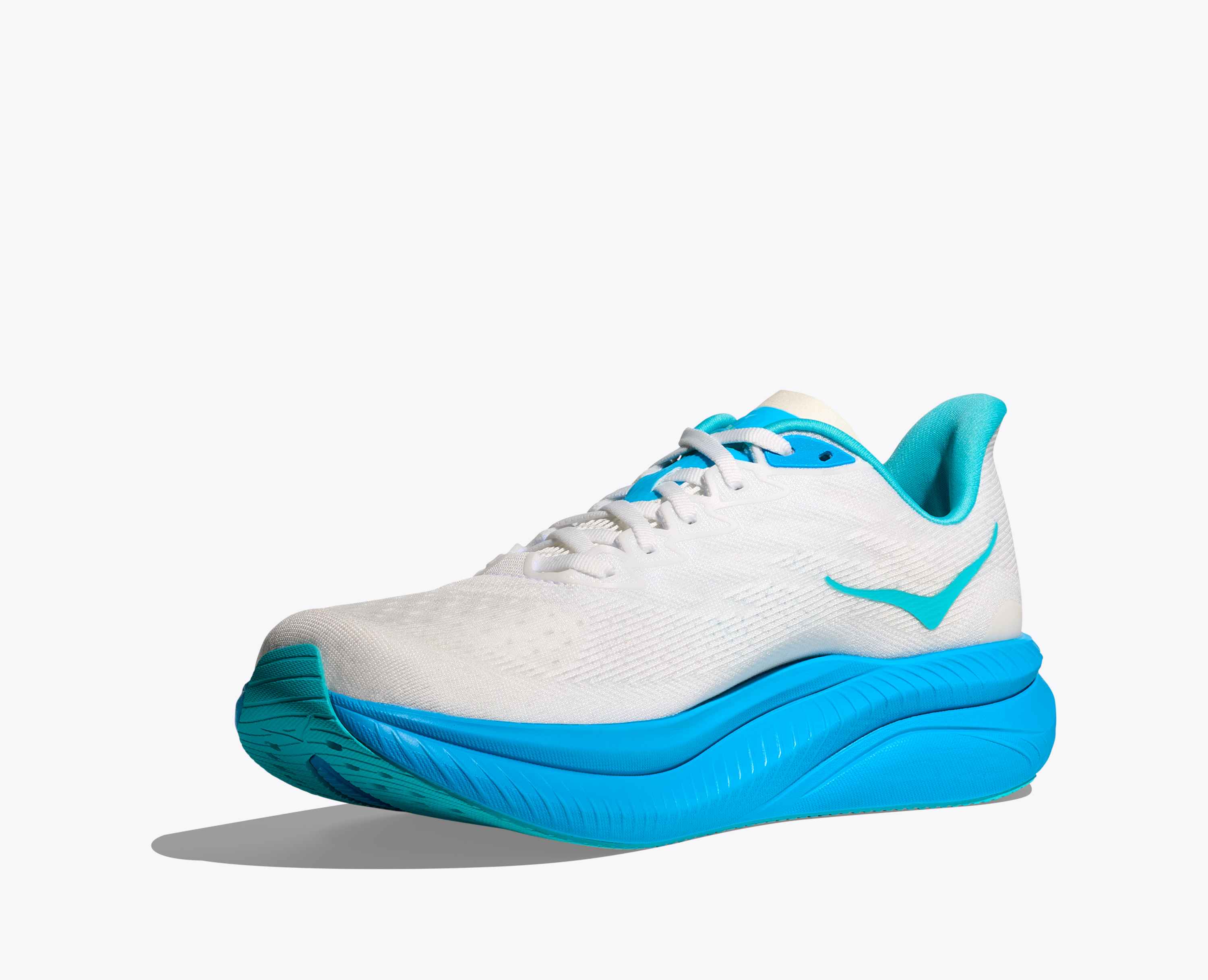 Hoka S Mach 6 White Skyward Blue