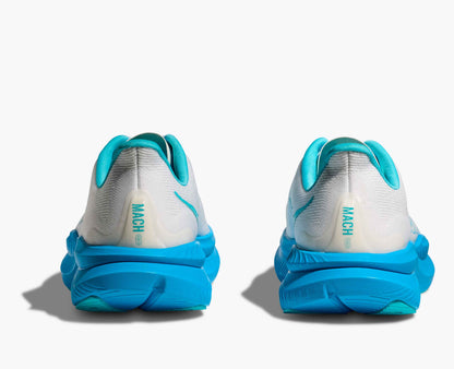 Hoka S Mach 6 White Skyward Blue