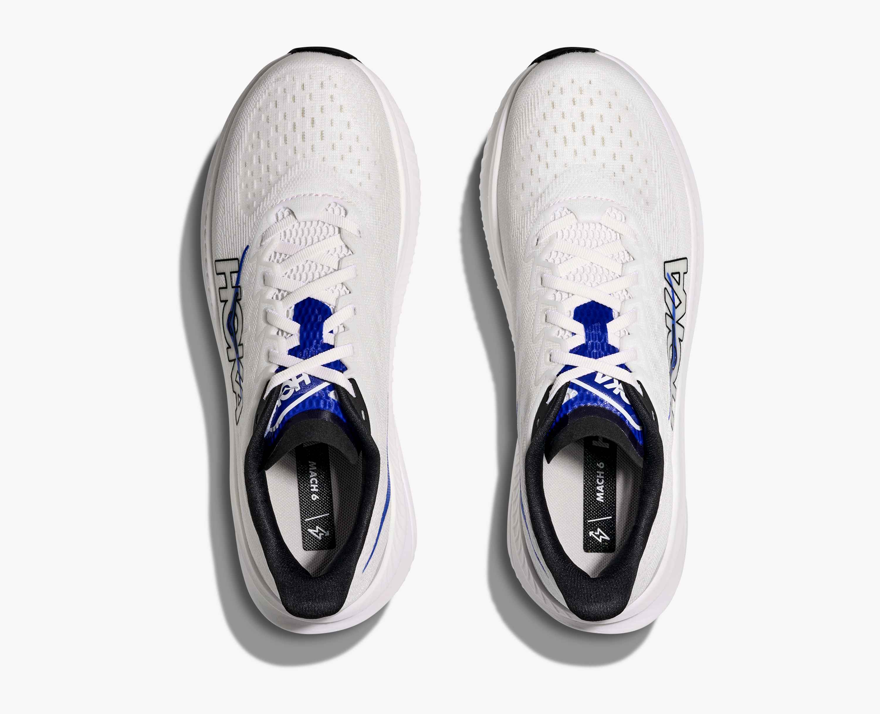Hoka S Mach 6 White Ultramarine